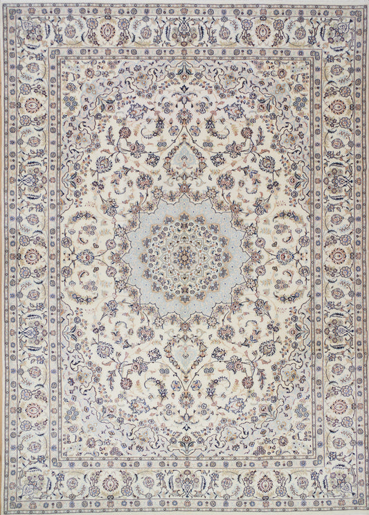 Fine Nain Silk Inlay Rug Size: 2.51 x 3.50