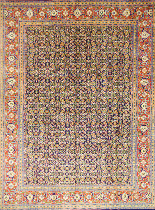 Fine Tabriz Fish Design Size: 2.55 x 3.40