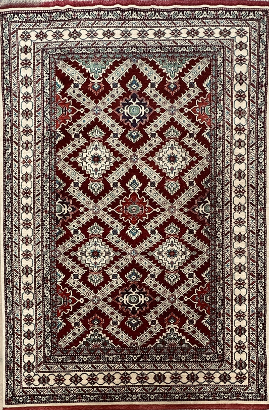 Fine Hand Knotted Super Kazak 2.10 x 1.50