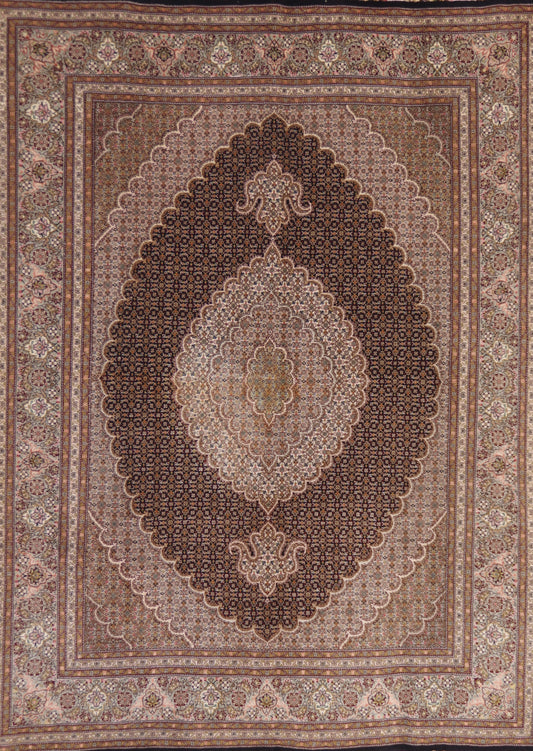 Fine Hand Knotted Signed Tabriz Size: 2.09 x 1.55