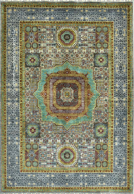 Super Fine Hand Knotted Mamluk Size: 2.55 x 1.77