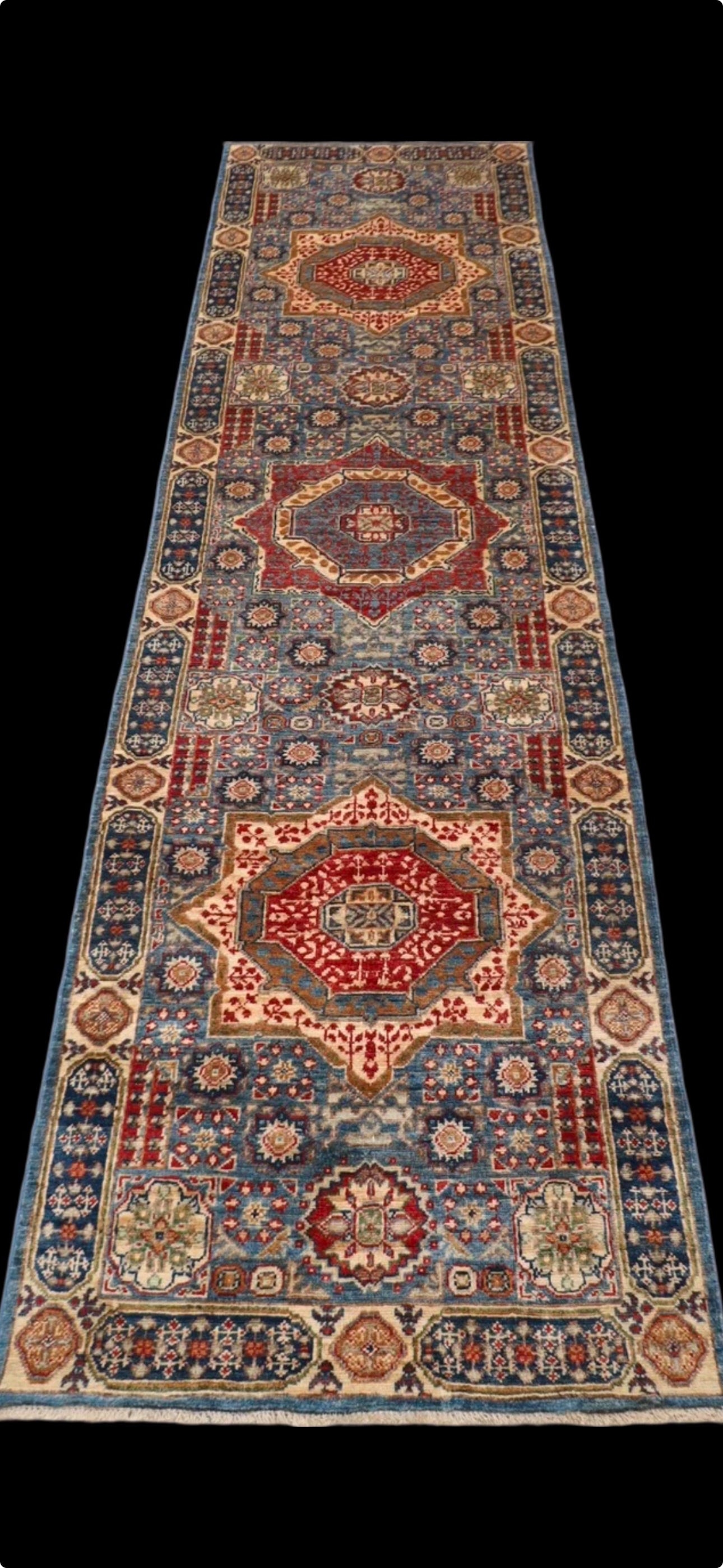 Fine Mamluk Runner Size: 2.93 x 0.85