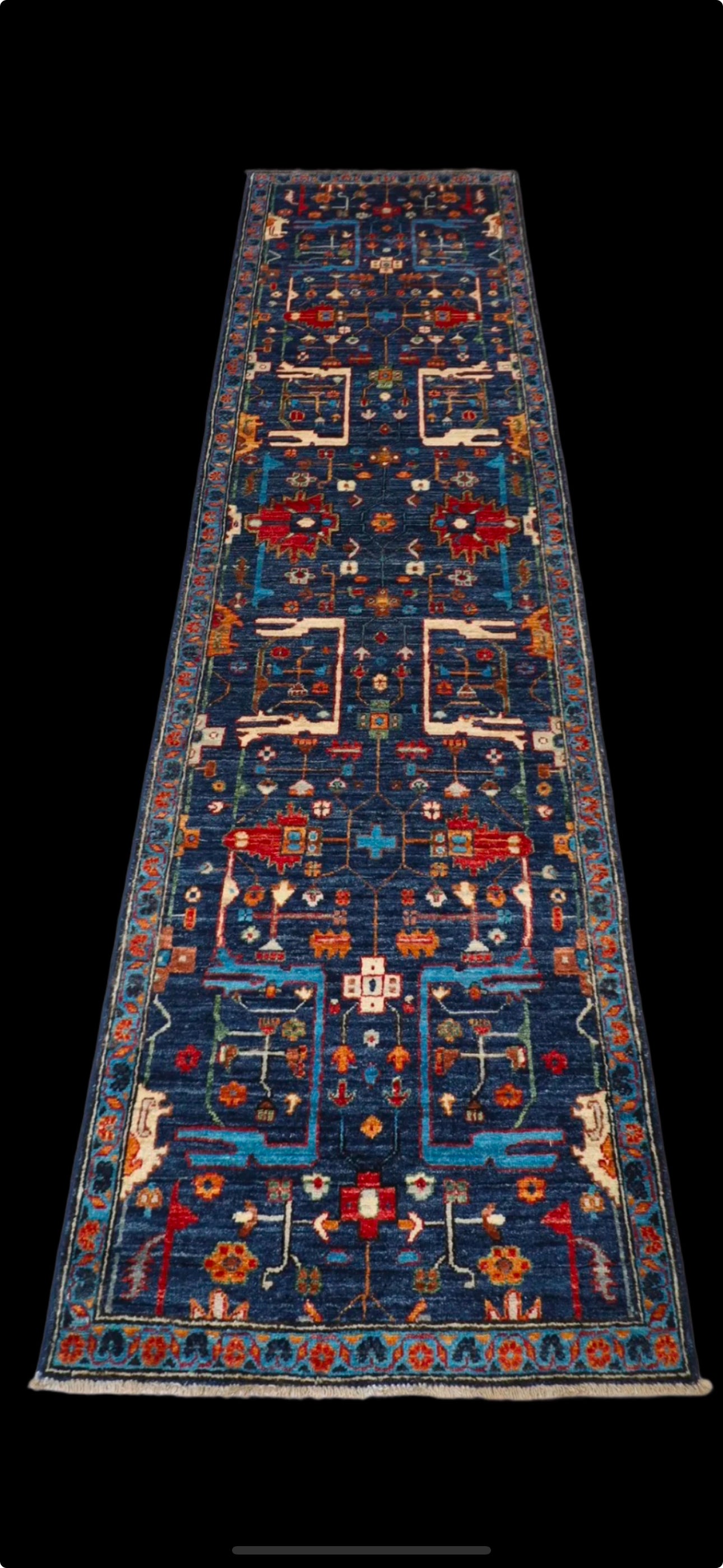 Farahan Hand-Knotted Runner Size: 300 x 82