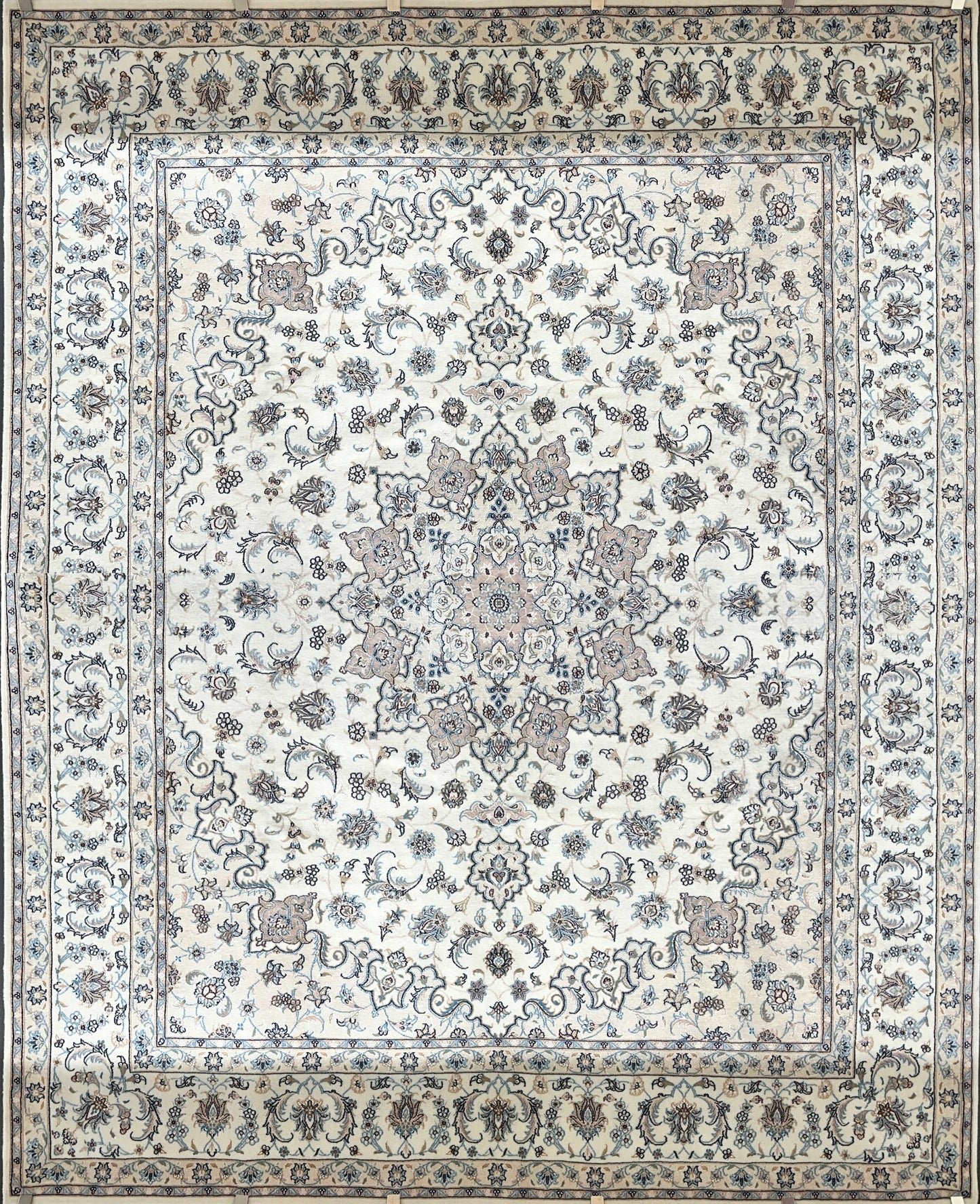 Fine Persian Nain with Silk Inlay Size: 2.50 x 3.00m