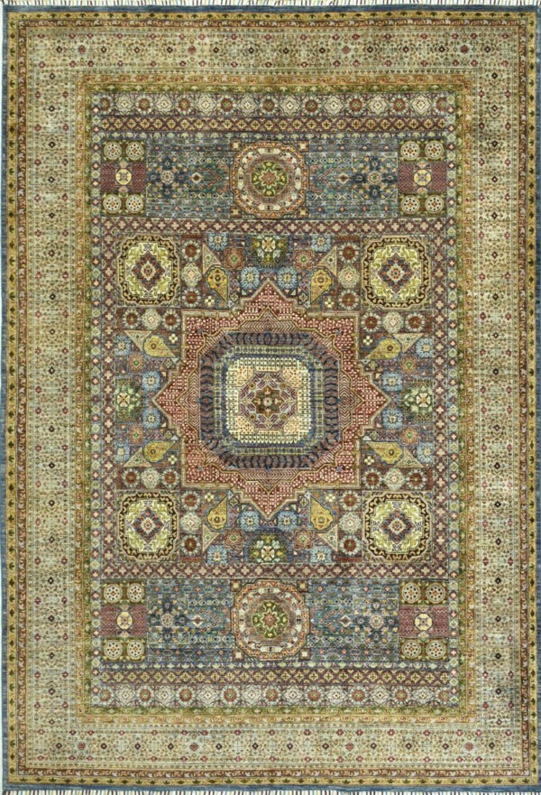 Super Fine Hand Knotted Mamluk Size: 2.95 x 2.08